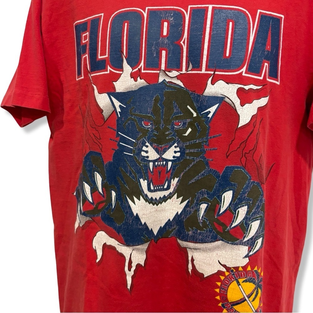 Vintage 90s Florida Panthers T-Shirt - Picture 3 of 6